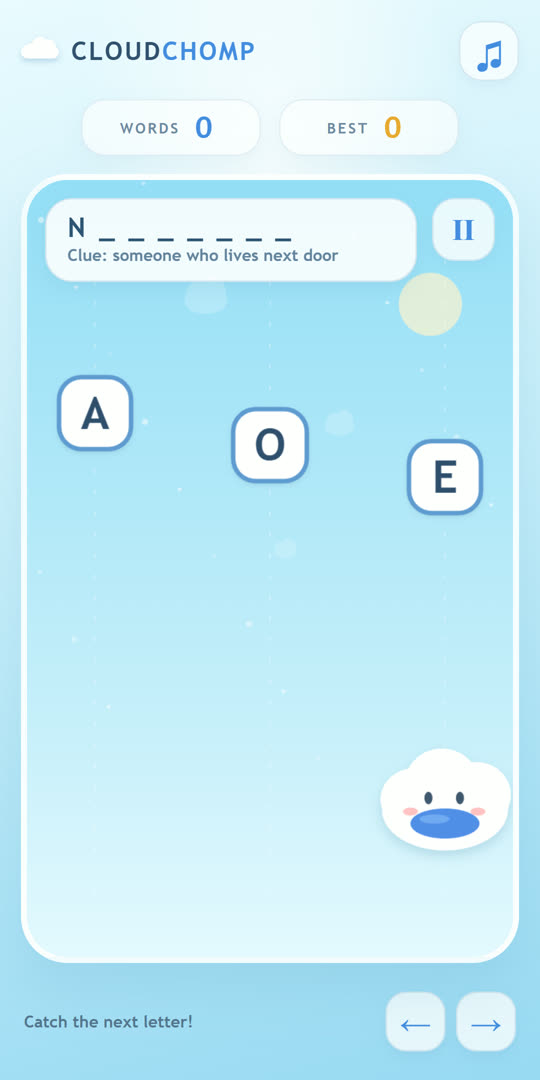 Spelling with clues